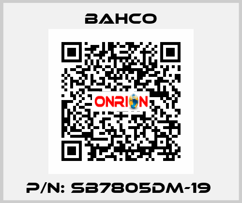 P/N: SB7805DM-19  Bahco
