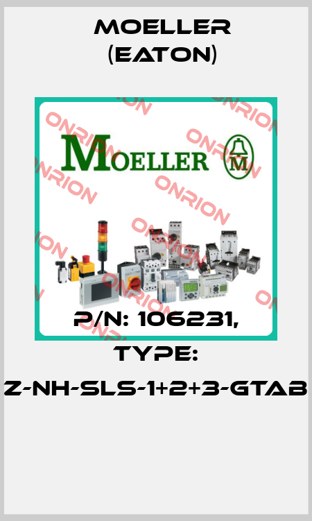 P/N: 106231, Type: Z-NH-SLS-1+2+3-GTAB  Moeller (Eaton)