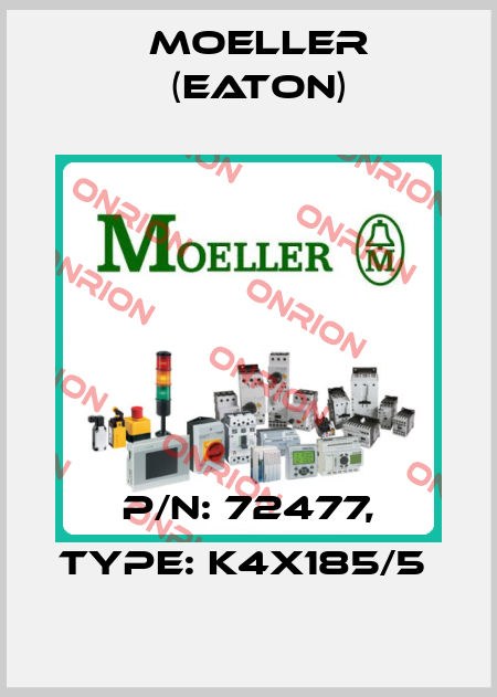 P/N: 72477, Type: K4X185/5  Moeller (Eaton)