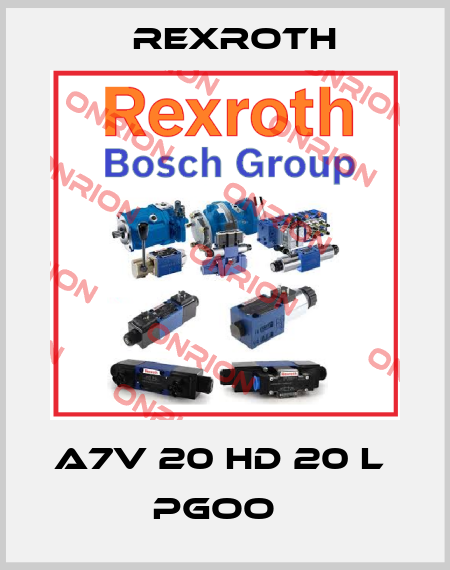 A7V 20 HD 20 L  PGOO   Rexroth