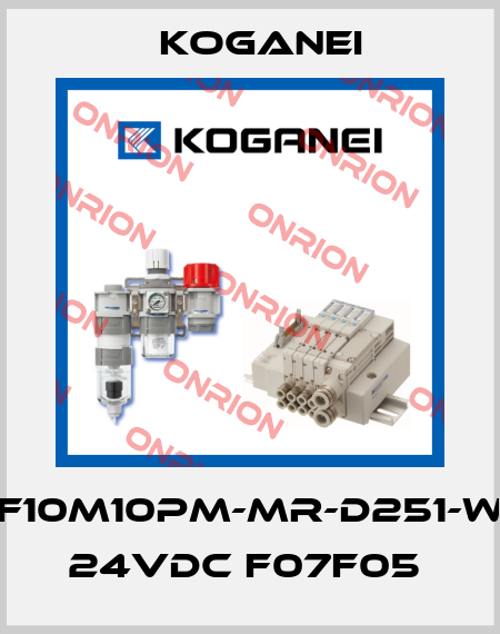 F10M10PM-MR-D251-W 24VDC F07F05  Koganei