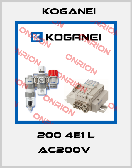 200 4E1 L AC200V  Koganei