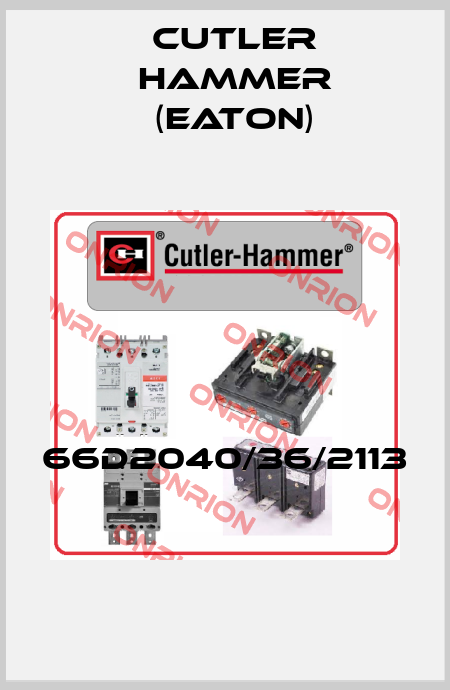 66D2040/36/2113  Cutler Hammer (Eaton)