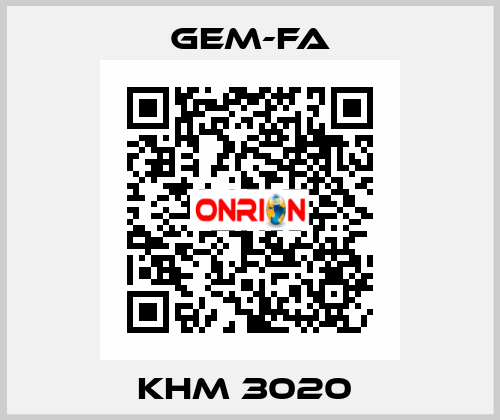 KHM 3020  Gem-Fa