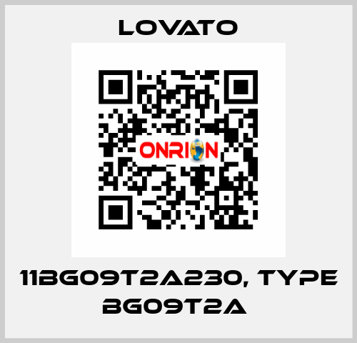 11BG09T2A230, Type BG09T2A  Lovato