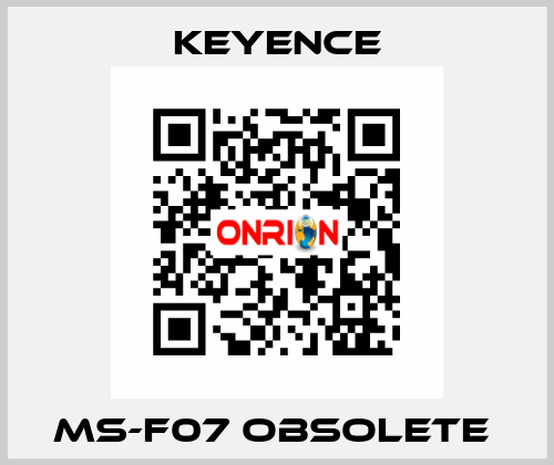 MS-F07 Obsolete  Keyence