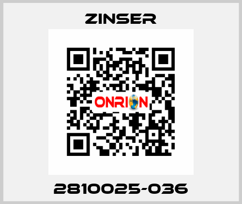 2810025-036 Zinser