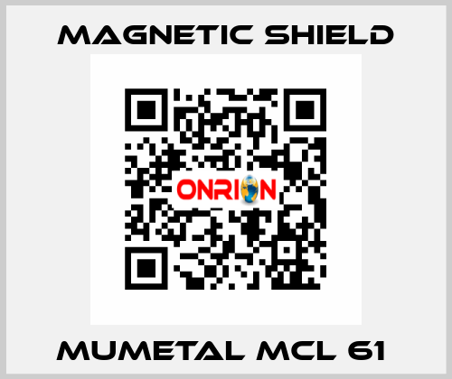 Mumetal MCL 61  Magnetic Shield