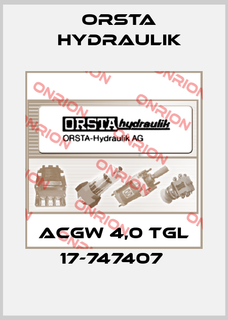 ACGW 4,0 TGL 17-747407  Orsta Hydraulik