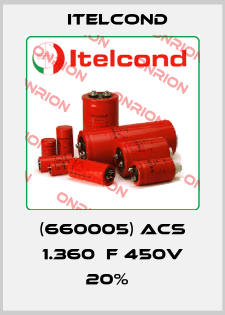 (660005) ACS 1.360μF 450V 20%   Itelcond