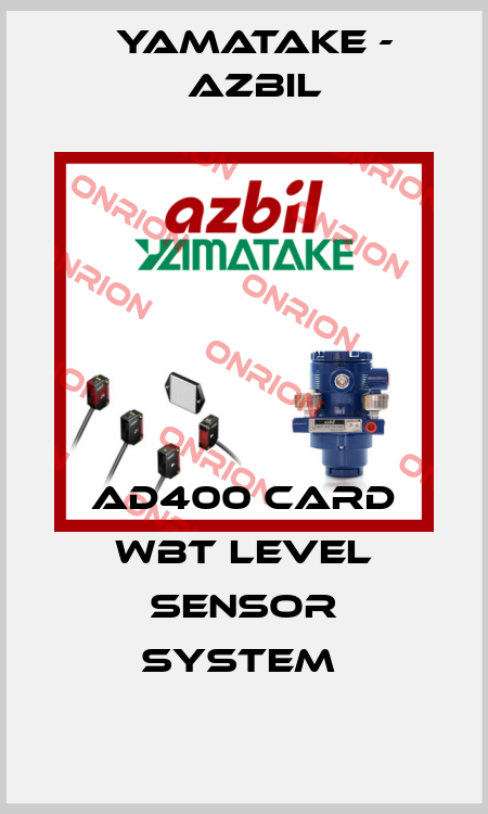 AD400 CARD WBT LEVEL SENSOR SYSTEM  Yamatake - Azbil