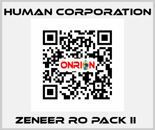 ZENEER RO PACK II  Human Corporation