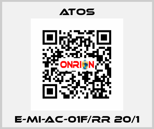 E-MI-AC-01F/RR 20/1 Atos