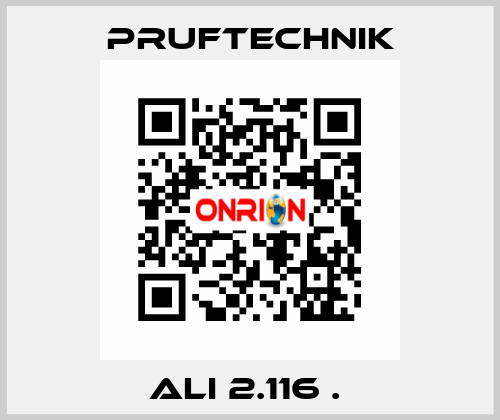 ALI 2.116 .  Pruftechnik