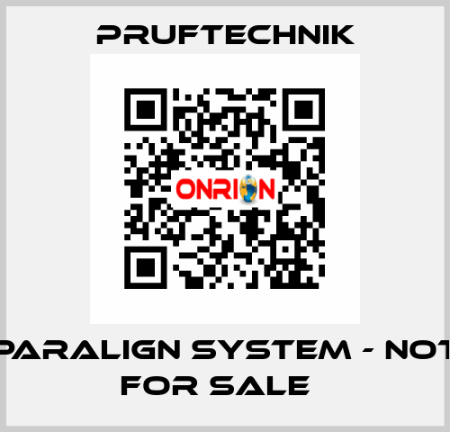 PARALIGN system - not for sale   Pruftechnik