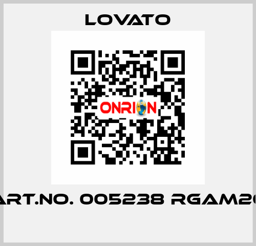 ART.NO. 005238 RGAM20  Lovato