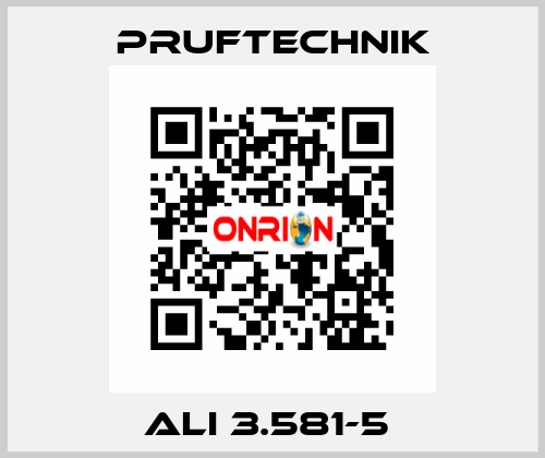 ALI 3.581-5  Pruftechnik