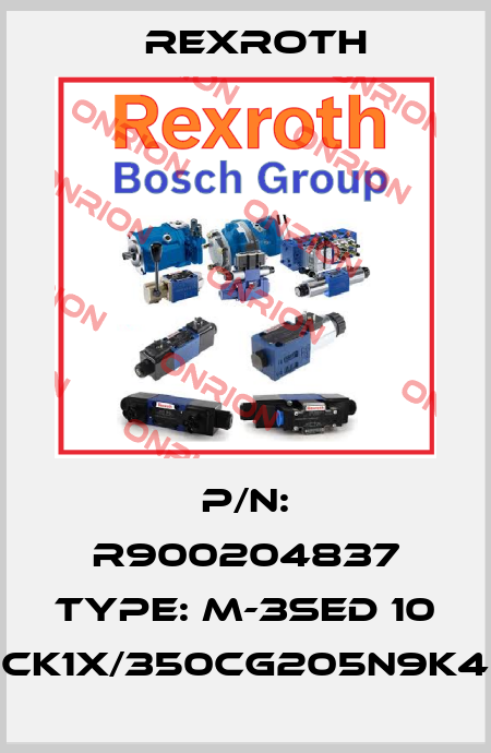 P/N: R900204837 Type: M-3SED 10 CK1X/350CG205N9K4 Rexroth