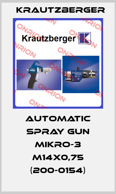 AUTOMATIC SPRAY GUN MIKRO-3 M14X0,75 (200-0154) Krautzberger