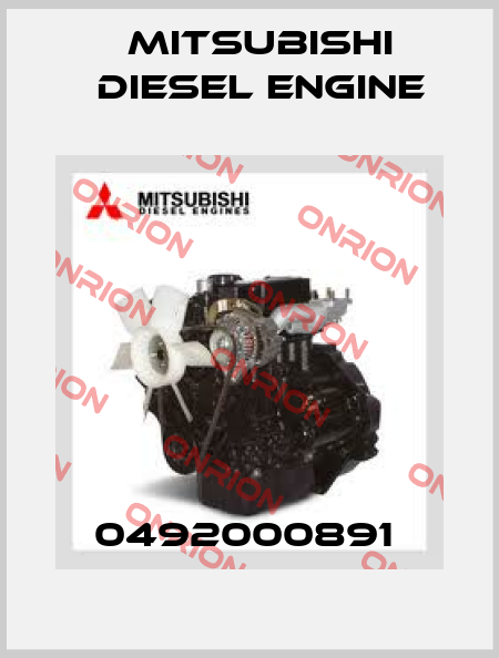 0492000891  Mitsubishi Diesel Engine