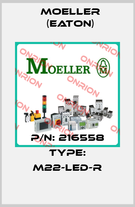 P/N: 216558 Type: M22-LED-R Moeller (Eaton)