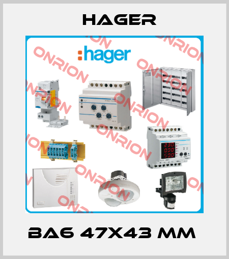 BA6 47X43 MM  Hager