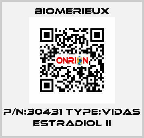 P/N:30431 Type:VIDAS Estradiol II Biomerieux