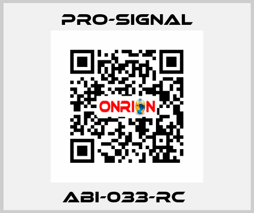 ABI-033-RC  pro-signal