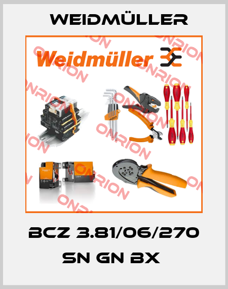 BCZ 3.81/06/270 SN GN BX  Weidmüller
