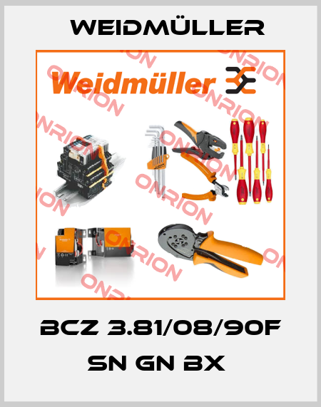 BCZ 3.81/08/90F SN GN BX  Weidmüller