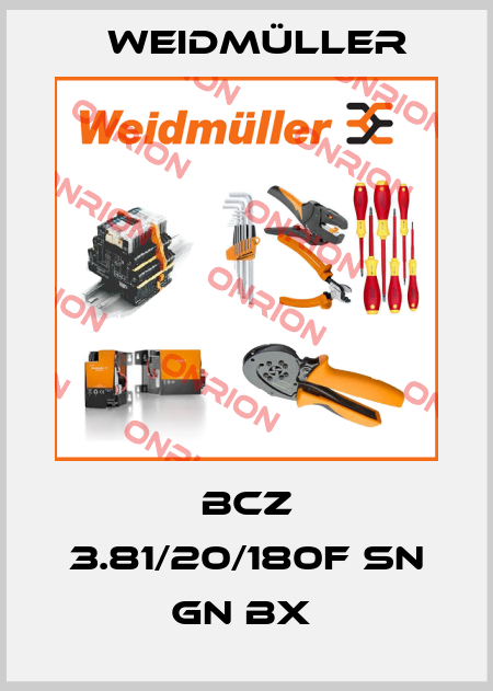 BCZ 3.81/20/180F SN GN BX  Weidmüller