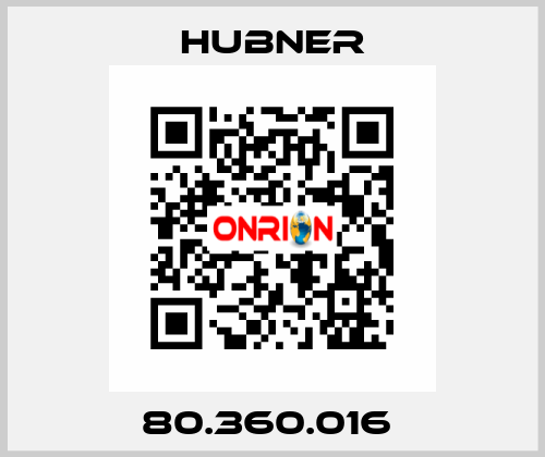 80.360.016  HUBNER