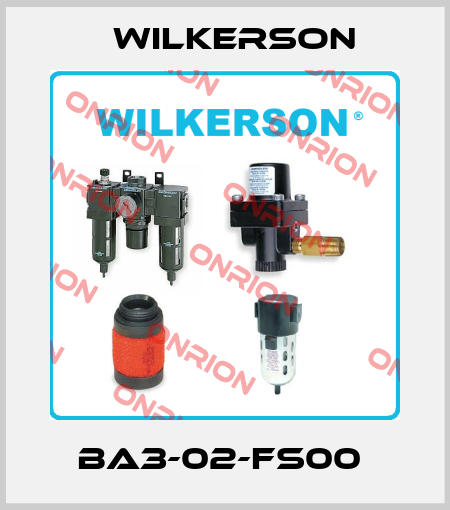 BA3-02-FS00  Wilkerson