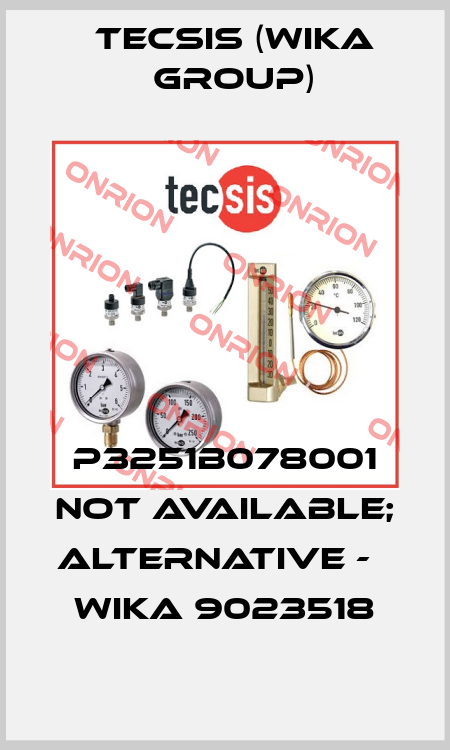 P3251B078001 not available; alternative -   Wika 9023518 Tecsis (WIKA Group)