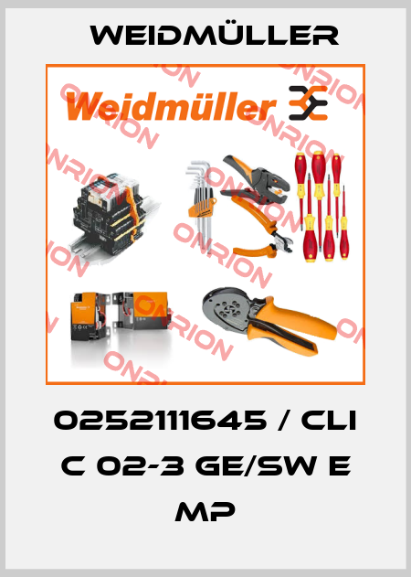 0252111645 / CLI C 02-3 GE/SW E MP Weidmüller