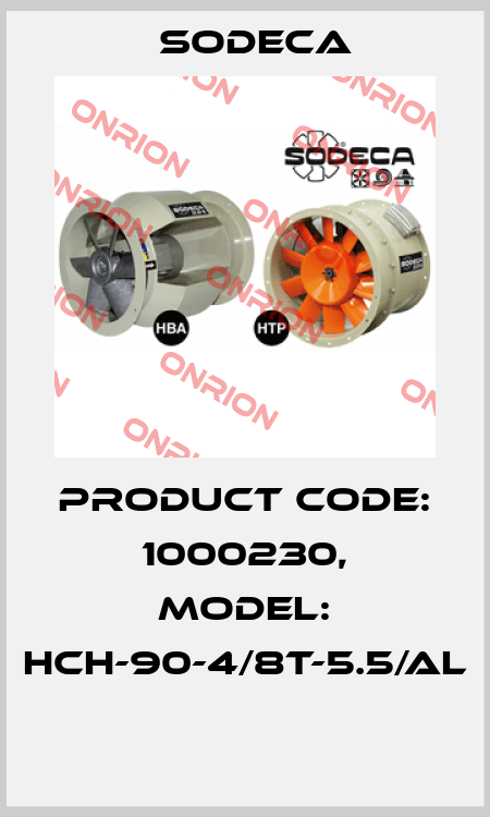Product Code: 1000230, Model: HCH-90-4/8T-5.5/AL  Sodeca
