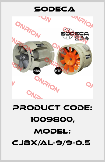 Product Code: 1009800, Model: CJBX/AL-9/9-0.5  Sodeca