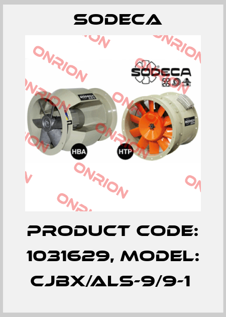 Product Code: 1031629, Model: CJBX/ALS-9/9-1  Sodeca
