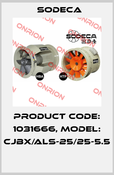 Product Code: 1031666, Model: CJBX/ALS-25/25-5.5  Sodeca