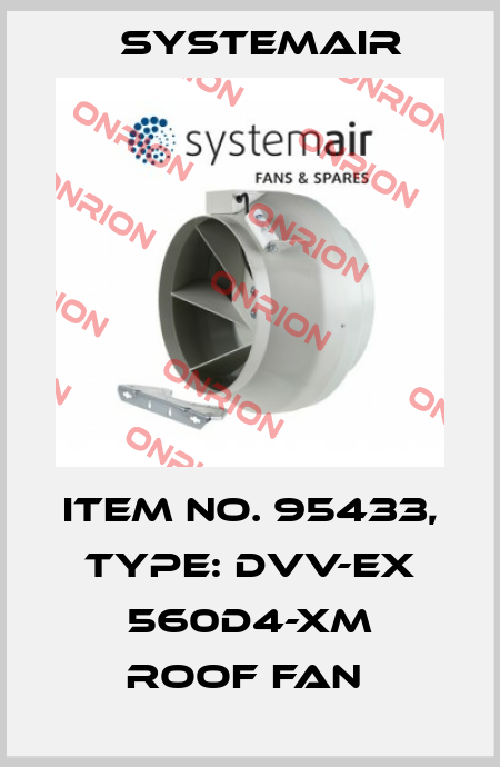 Item No. 95433, Type: DVV-EX 560D4-XM Roof fan  Systemair