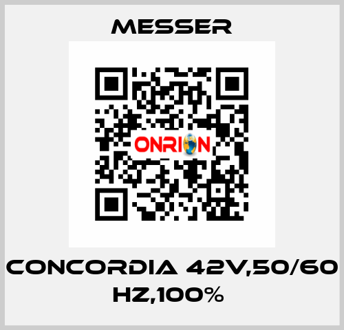 CONCORDIA 42V,50/60 HZ,100%  Messer