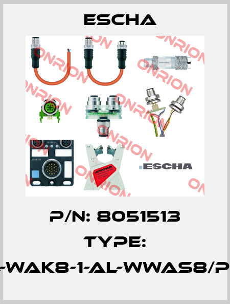 P/N: 8051513 Type: AL-WAK8-1-AL-WWAS8/P00 Escha
