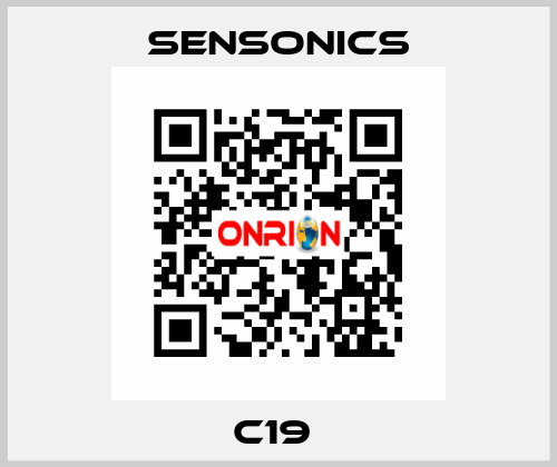 C19  Sensonics