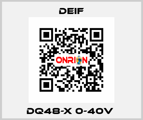 DQ48-X 0-40V  Deif