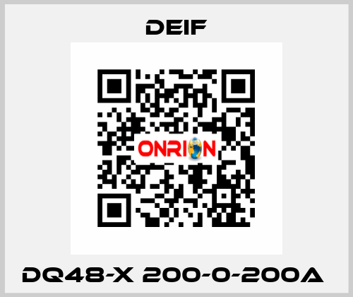 DQ48-X 200-0-200A  Deif