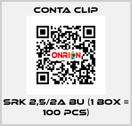 SRK 2,5/2A BU (1 box = 100 pcs) Conta Clip