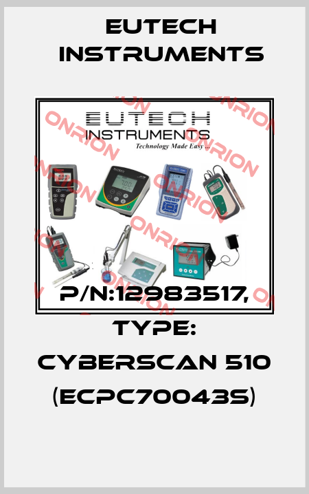 P/N:12983517, Type: CYBERSCAN 510 (ECPC70043S) Eutech Instruments
