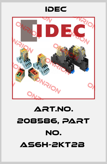 Art.No. 208586, Part No. AS6H-2KT2B  Idec