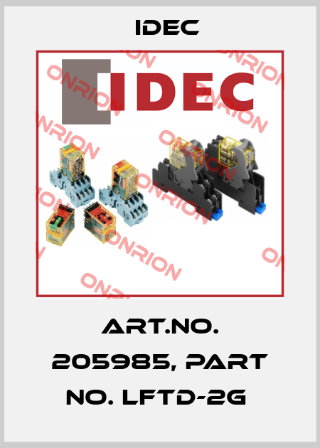 Art.No. 205985, Part No. LFTD-2G  Idec