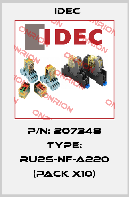 P/N: 207348 Type: RU2S-NF-A220 (pack x10) Idec